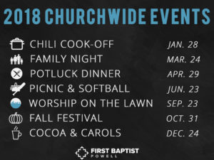 Churchwide Events 2018